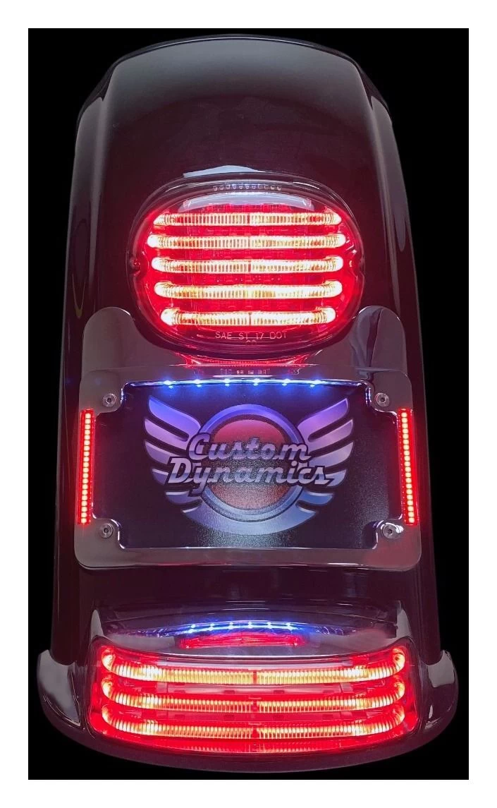 Custom Dynamics Turn Signal Eliminator License Plate Mount For Harley Touring 1997-2023 - Image 6