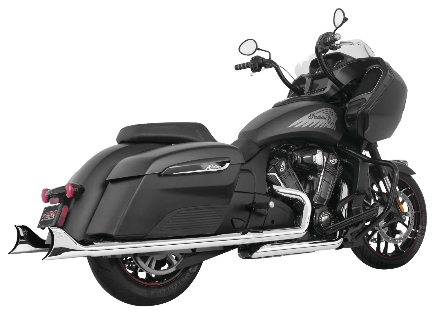 Freedom Performance Exhaust 2.5" Sharktail Slip-On Mufflers For Indian Challenger 2020-2023 - Image 2