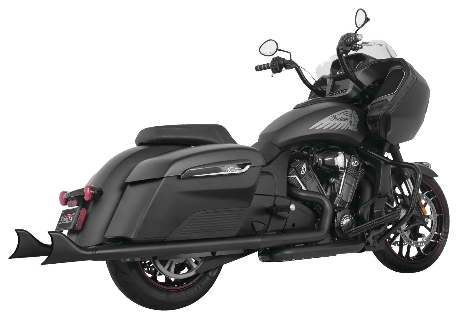 Freedom Performance Exhaust 2.5" Sharktail Slip-On Mufflers For Indian Challenger 2020-2023 - Image 3