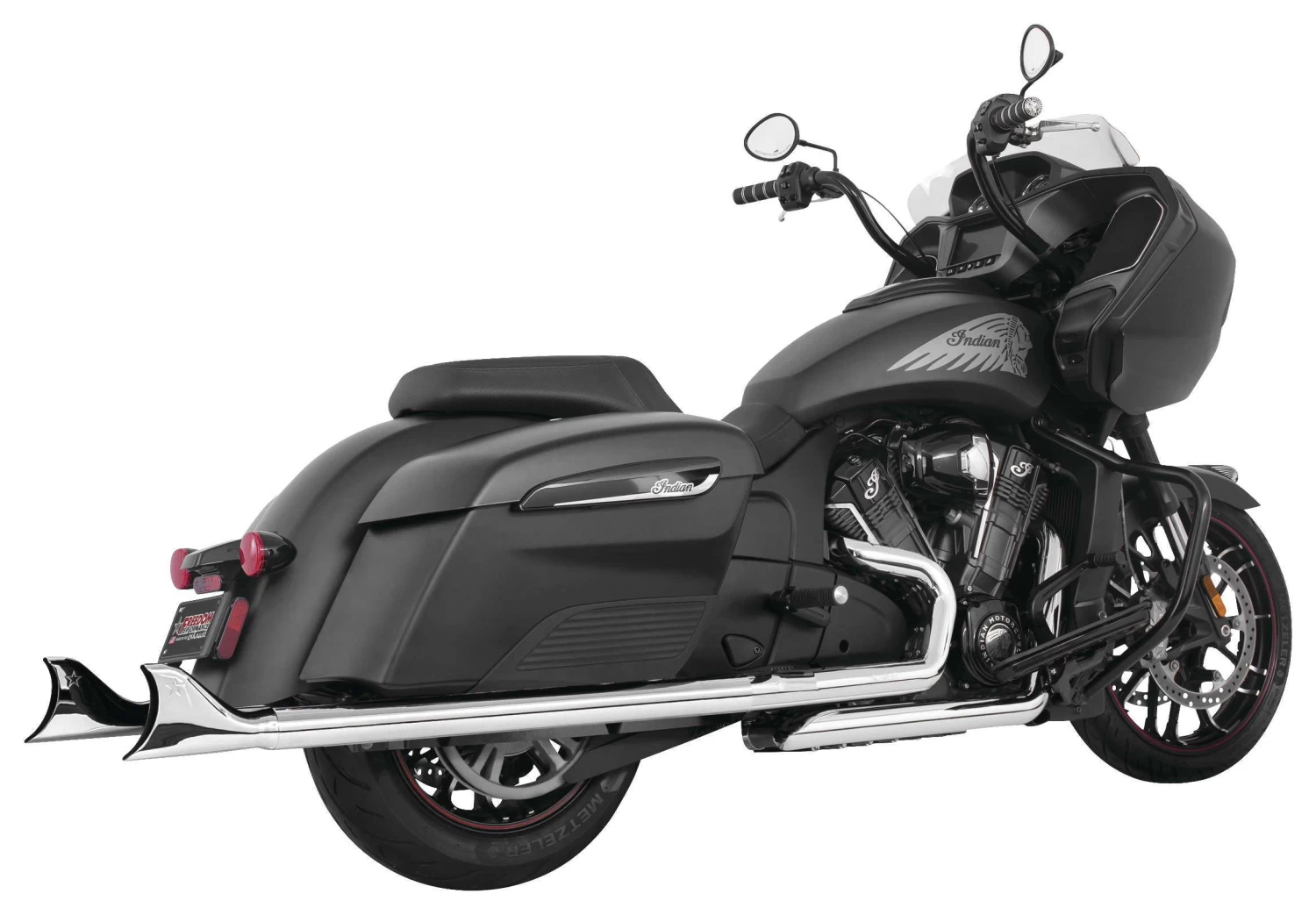 Freedom Performance Exhaust 2.5" Sharktail Slip-On Mufflers For Indian Challenger 2020-2023 - Image 4