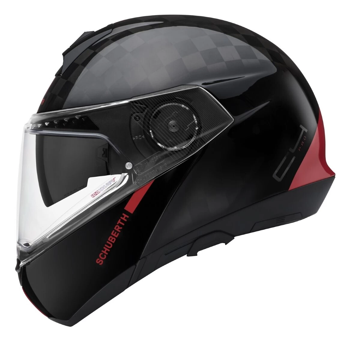 Schuberth C4 Pro Carbon Fusion Helmet Red / LG [Open Box] - Image 3