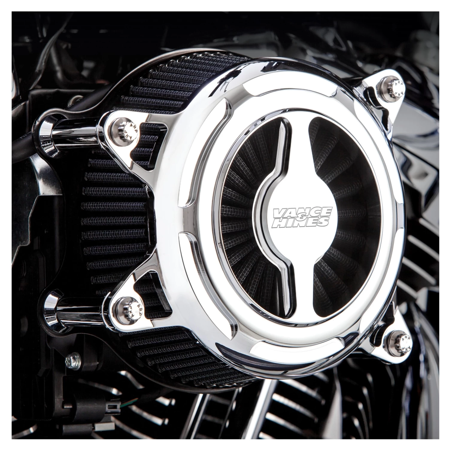 Vance & Hines VO2 Blade Air Intake For Harley Twin Cam 1999-2017 Chrome [Open Box] - Image 2